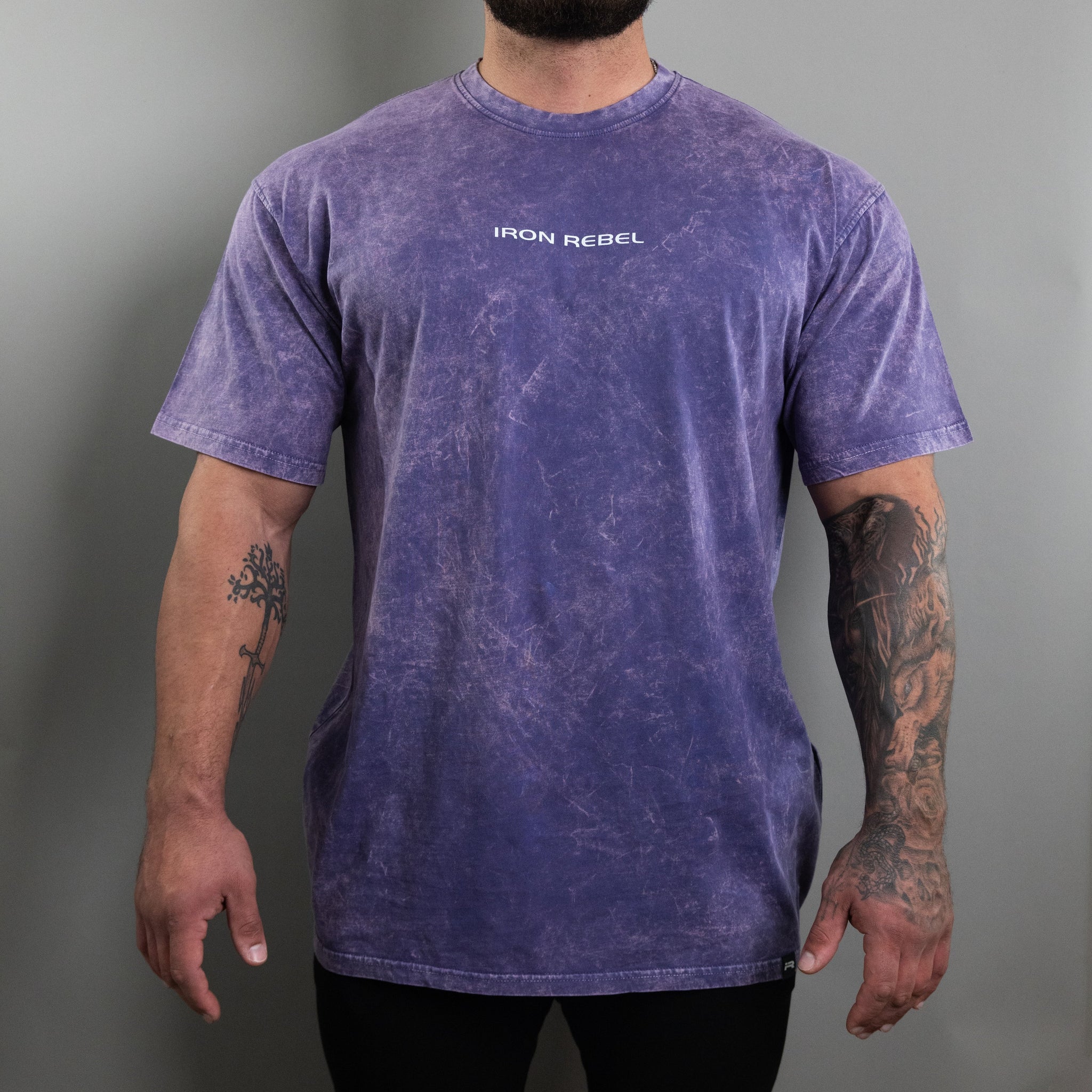 Acid Wash Tee (Purple) – Iron Rebel Canada
